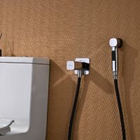 Встраиваемый смеситель с прогрессивным картриджем и гигиеническим душем — изображение 4